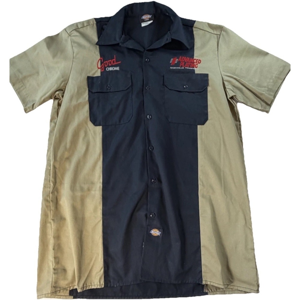 Dickies Men's L Two-Tone Branded Work Shirt Advanced Plating Corporate Nashville